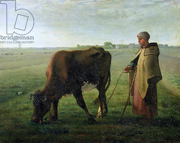 Woman Grazing her Cow, 1858