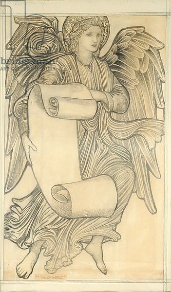 Angel with Scroll - figure number seven, 1880