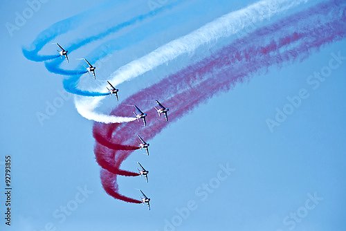 Воздушное шоу, французский флаг