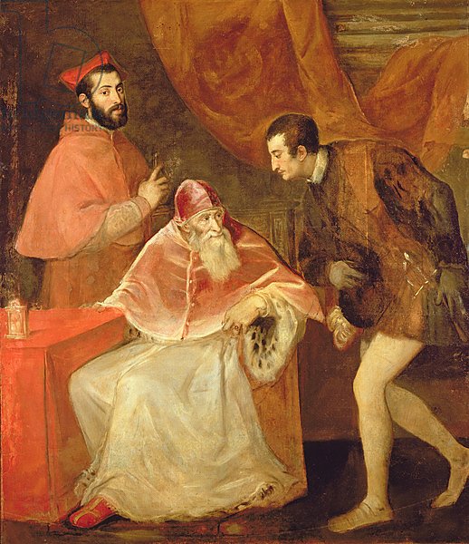 Pope Paul III and his Nephews, 1545