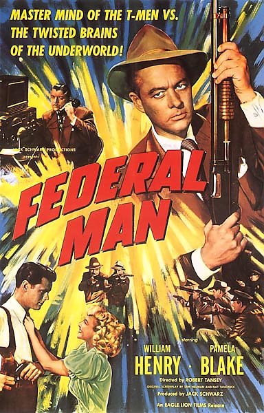 Film Noir Poster - Federal Man