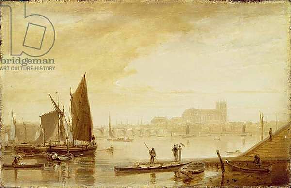 Westminster Bridge and Abbey, 1813