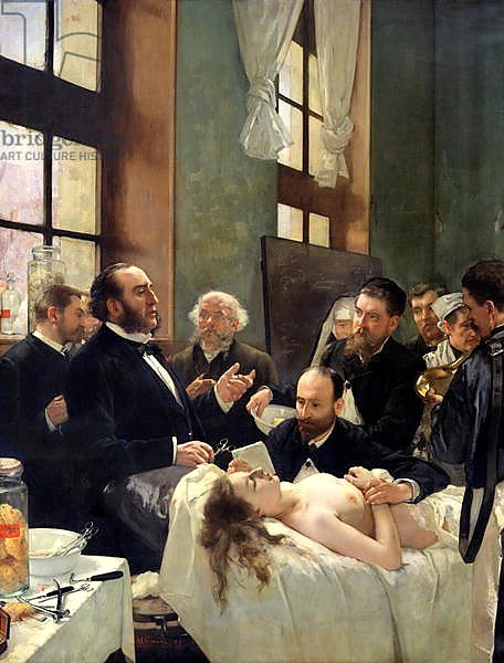 Before the Operation, or Doctor Pean teaching at Saint-Louis hospital, 1887
