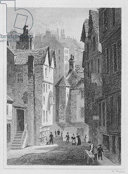 High School, Wynd, Edinburgh engraved by William Watkins, 1831