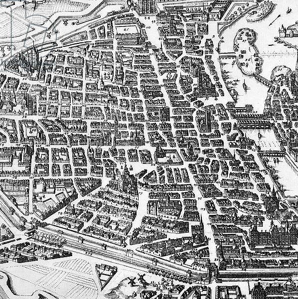 Map of Paris, 1620