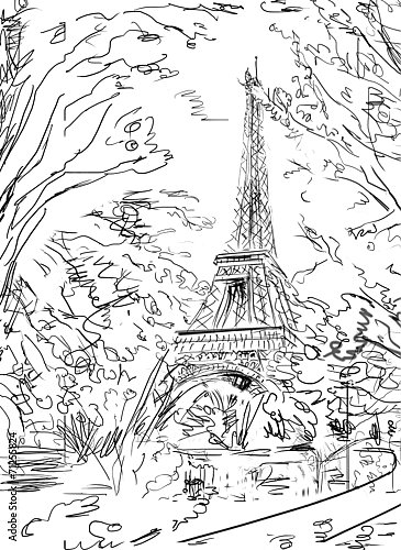 Париж в Ч/Б рисунках #37