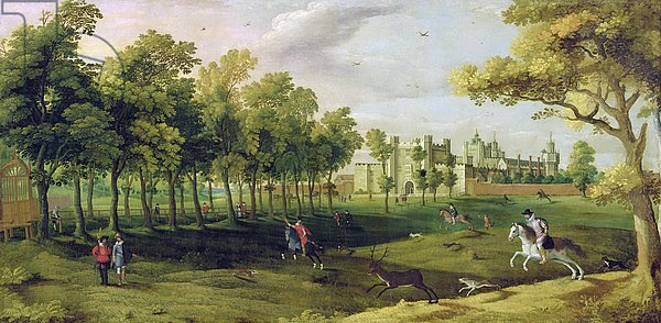 View of Nonsuch Palace in the time of King James I, early 17th century