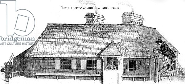 The Old City Guard of Edinburgh, print made by John Kay, 1786