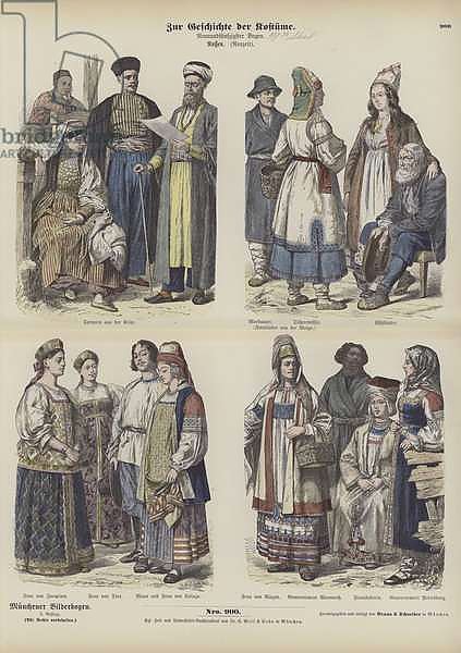 Russian costumes, late 19th Century 1