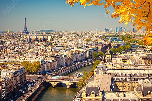 Франция. Париж с высоты птичьего полета