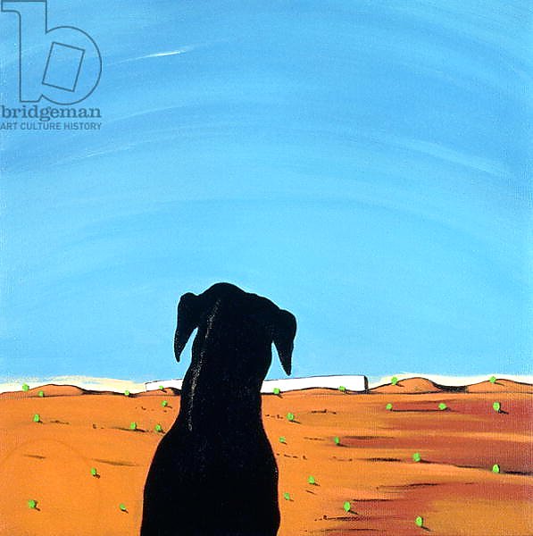 Black Dog in Chestertown, 1998