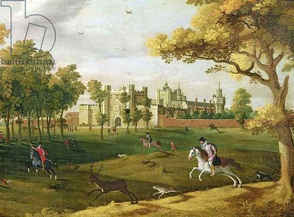 Nonsuch Palace in the time of King James I, early 17th century