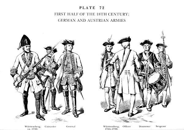 Seconde Moitié du XVIIIè Siècle, Armée Allemande et Autrichienne, Second Half 18Th German and Austri