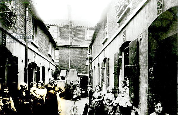 Slum in Victorian London