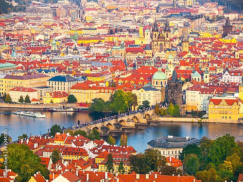 Чехия, Прага. Вид с птичьего полета #8