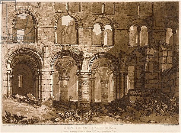 F.11.I Holy Island Cathedral, from the 'Liber Studiorum', engraved by Charles Turner, 1808