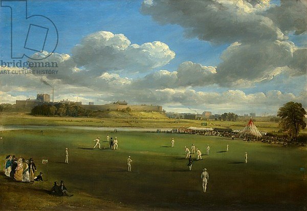Cricket Match at Edenside, Carlisle, c.1844