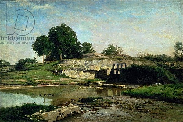 The Lock at Optevoz, 1859