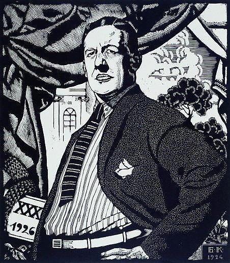 Портрет артиста Большого драматического театра Николая Федоровича Монахова. 1926
