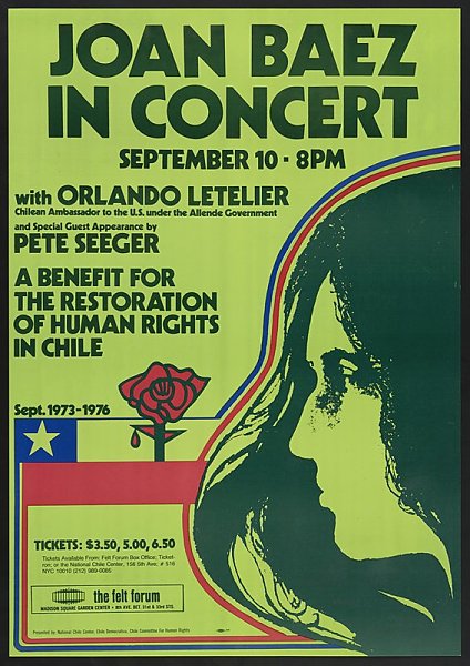Joan Baez in concert, September 10 ;