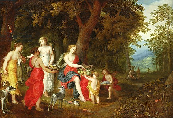 Diana and Her Maidens, after the hunt, 1626