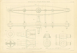 Постер Details of a Steam Engine Beam