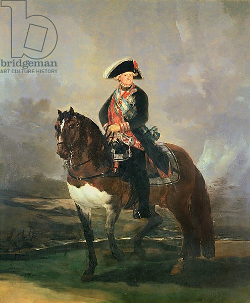 Equestrian portrait of King Carlos IV, 1800-1801