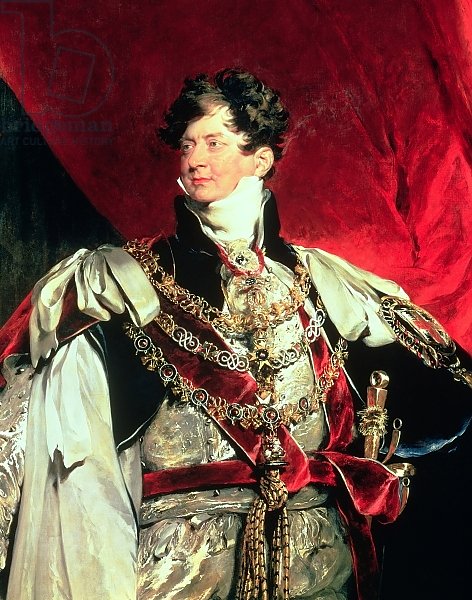 The Prince Regent, later George IV in his Garter Robes