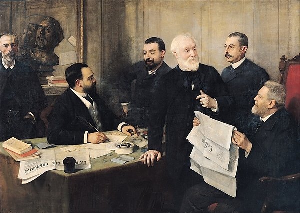 The Board of Directors of 'La Republique Francaise', 1890
