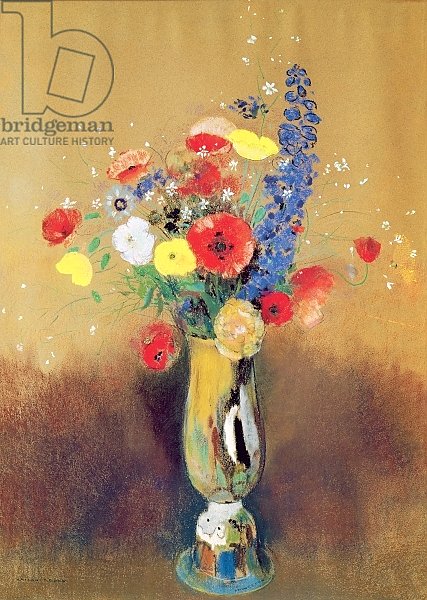 Wild flowers in a Long-necked Vase, c.1912