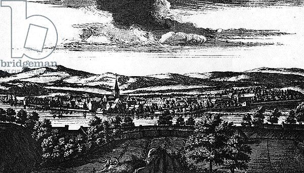 The Prospect of ye Town of Perth, from 'Theatrum Scotiae' by John Slezer, published 1693