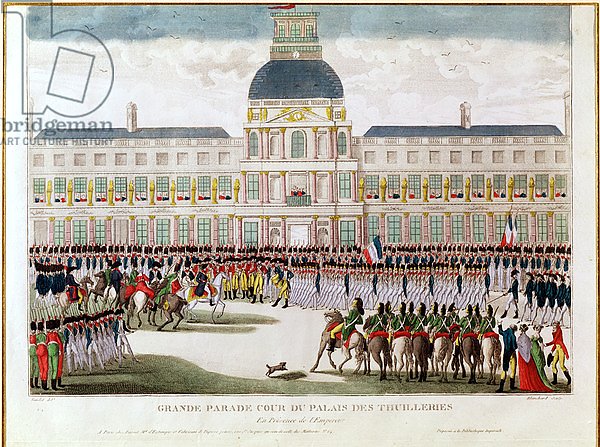 Parade in the Courtyard of the Palais des Tuileries in the Presence of the Emperor