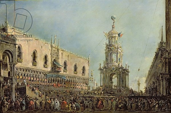 The Doge Watching the Festival of Giovedi Grasso in the Piazzetta di San Marco, 1766-70