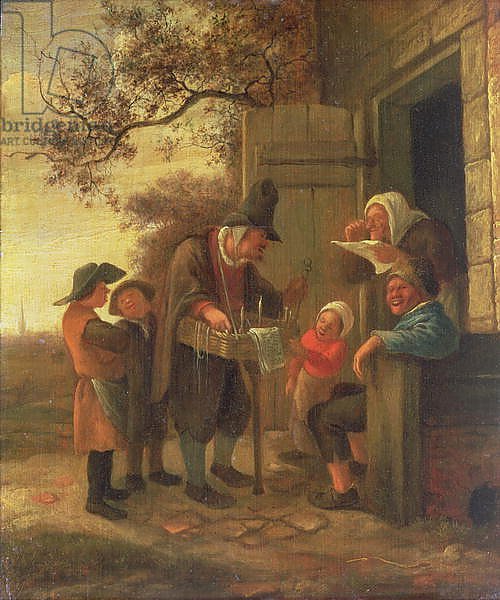 A Pedlar selling Spectacles outside a Cottage, c.1650-53