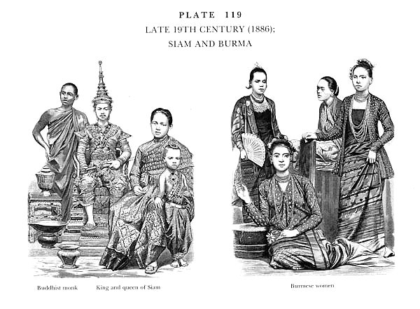 Fin du XIXè Siècle (1886) , Siam et Birmanie, Late 19Th Century (1886), Siam and Birmanie