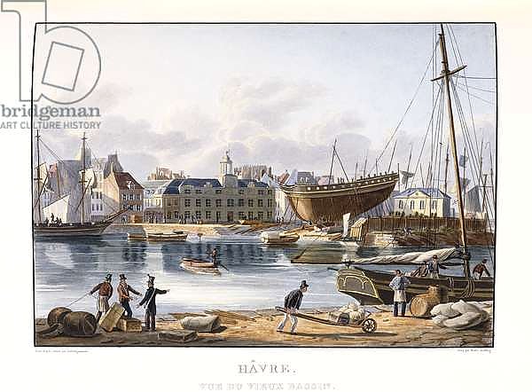 Le Havre, seen from the old dock, 1823-1826
