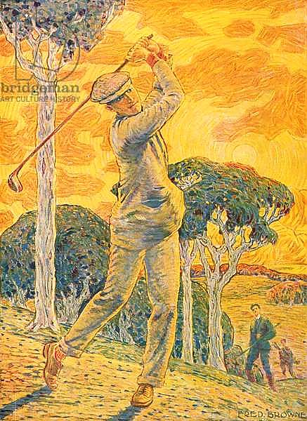 Golf, cover illustration for 'Vie au Grand Air', 15th September 1919