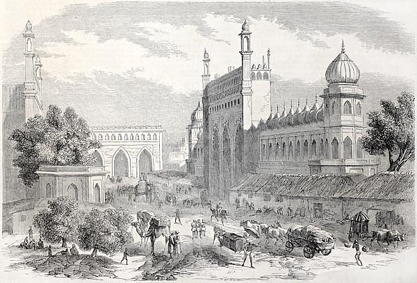 Lucknow, India. Created by Freeman and Godefroy-Durand after De Lagrange, published on L'Illustratio