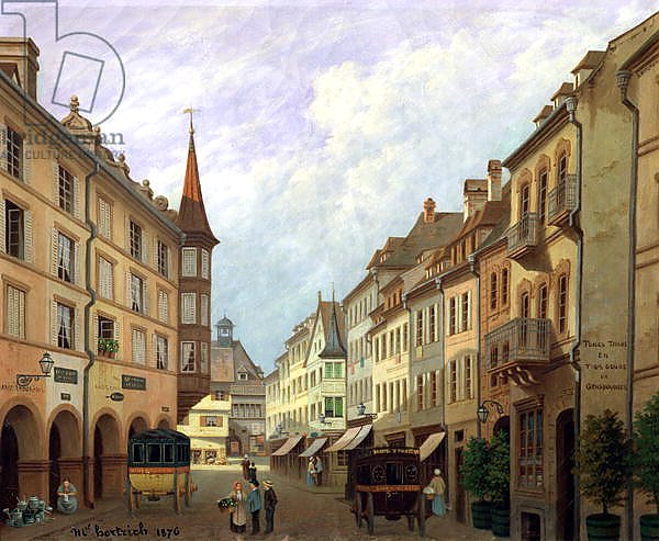 The Arcades, Grand Rue, Colmar, 1876