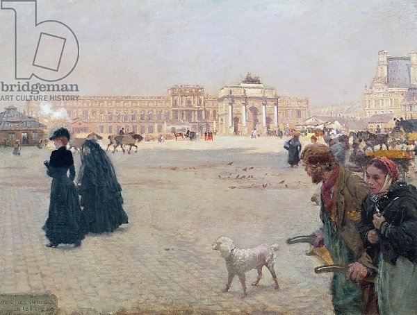 La Place du Carrousel, Paris: The Ruins of the Tuileries, 1882