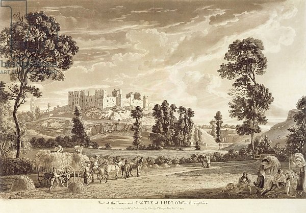 Part of the Town and Castle of Ludlow in Shropshire, 1779