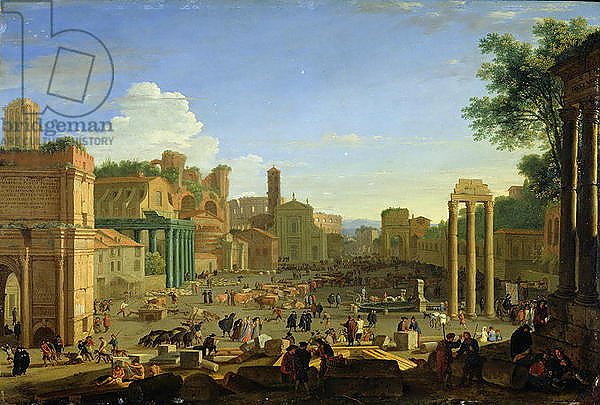 View of the Campo Vaccino in Rome, c.1631