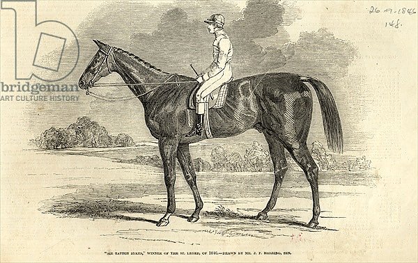 'Sir Tatton Sykes', Winner of the St. Leger, from 'The Illustrated London News', 26th September 1846