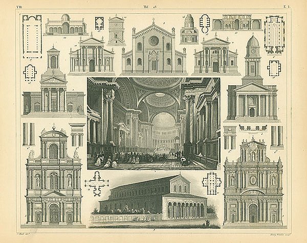 Архитектура №14: церковь Мадлен в Париже, Франция 1