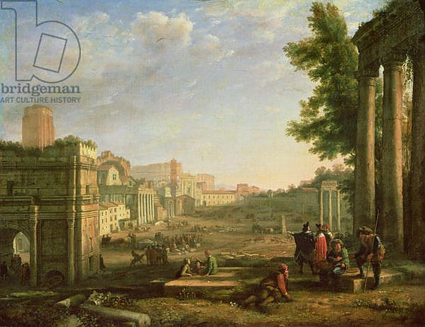 View of the Campo Vaccino, Rome, 1636