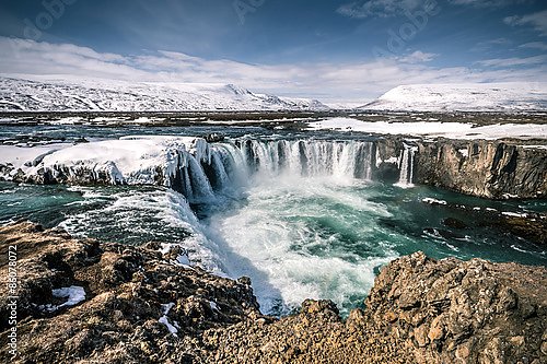 Исландия. Godafoss Wasserfall