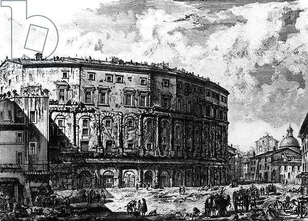 View of the Theatre of Marcellus, from the 'Views of Rome' series, c.1760