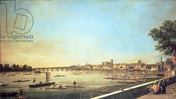 London, the Thames at Westminster and Whitehall from the Terrace of Somerset House, c.1750-51