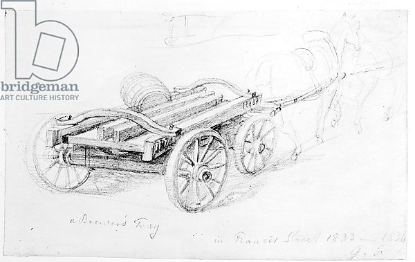 Brewer's Dray in Francis Street, 1833