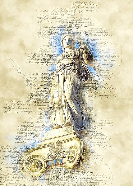 Статуя Акрополя с письмом